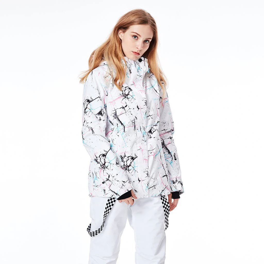 Women's SMN Winter Fashion Colorful Metropolis Ski Jacket - Image 3