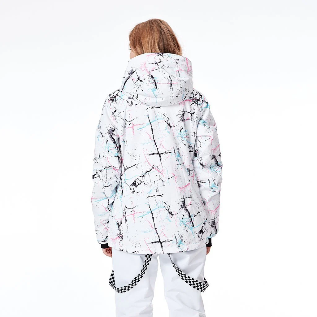 Women's SMN Winter Fashion Colorful Metropolis Ski Jacket - Image 4