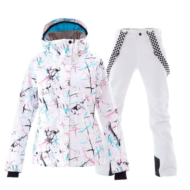 Women's SMN Winter Fashion Colorful Metropolis Ski Suits - Jacket & Pants Set - Image 3