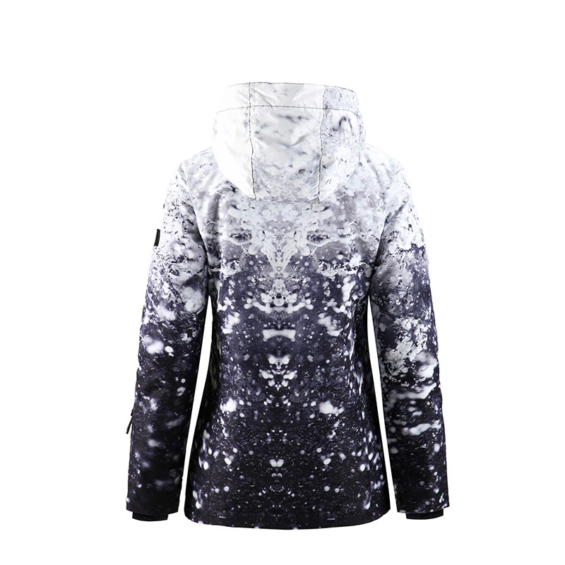 Women's SMN Mountain Freeze Colorful Print Waterproof Winter Snowboard Jacket - Image 3