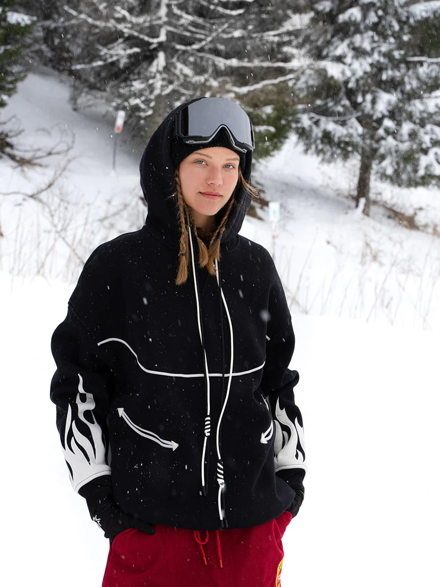 Women's Snowall Unisex Firefly Furious Water Resistant Hoodie - Image 4