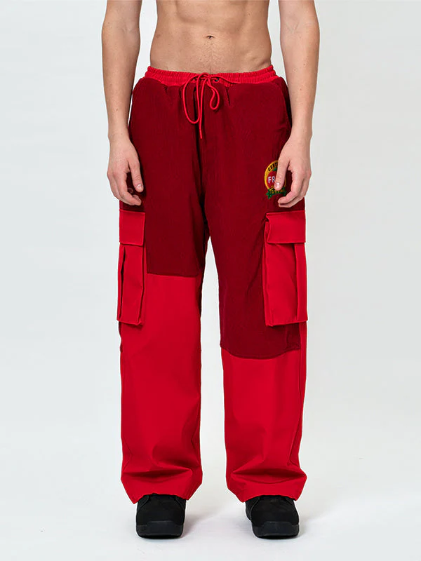 Women's Snowall Winter Warm Waterproof Hip-hop Snowboard Pants Corduroy - Image 3