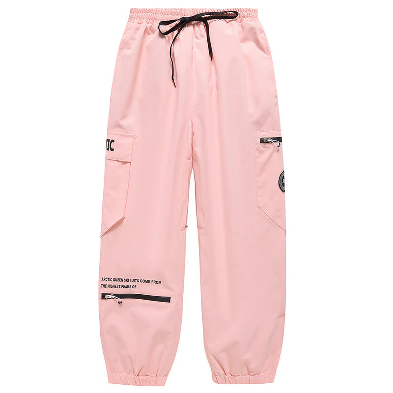 Women's Arctic Queen Trendy Cargo Snowboard Pants - Image 6