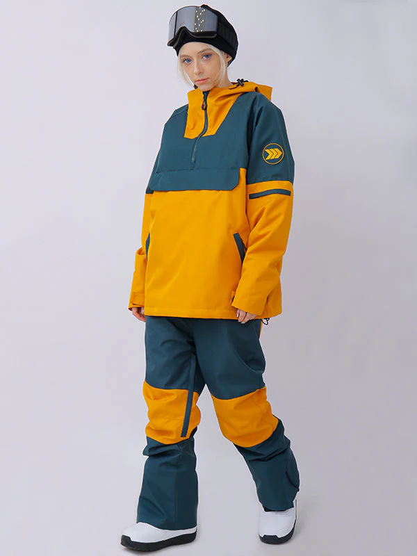 Women's Snowverb Alpine Ranger Colorblock Anorak Snowboard Jacket - Image 9