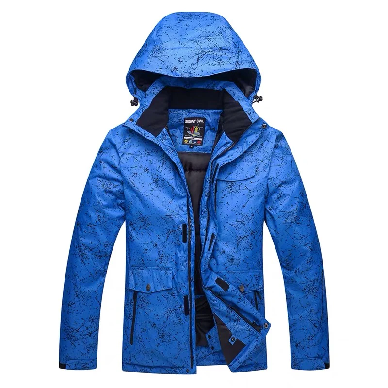 Women's Unisex Snowy Owl Mountain Ice Breaker Waterproof Hooded Ski Jacket - Image 7