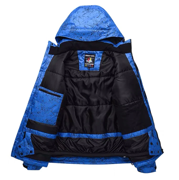 Women's Unisex Snowy Owl Mountain Ice Breaker Waterproof Hooded Ski Jacket - Image 8