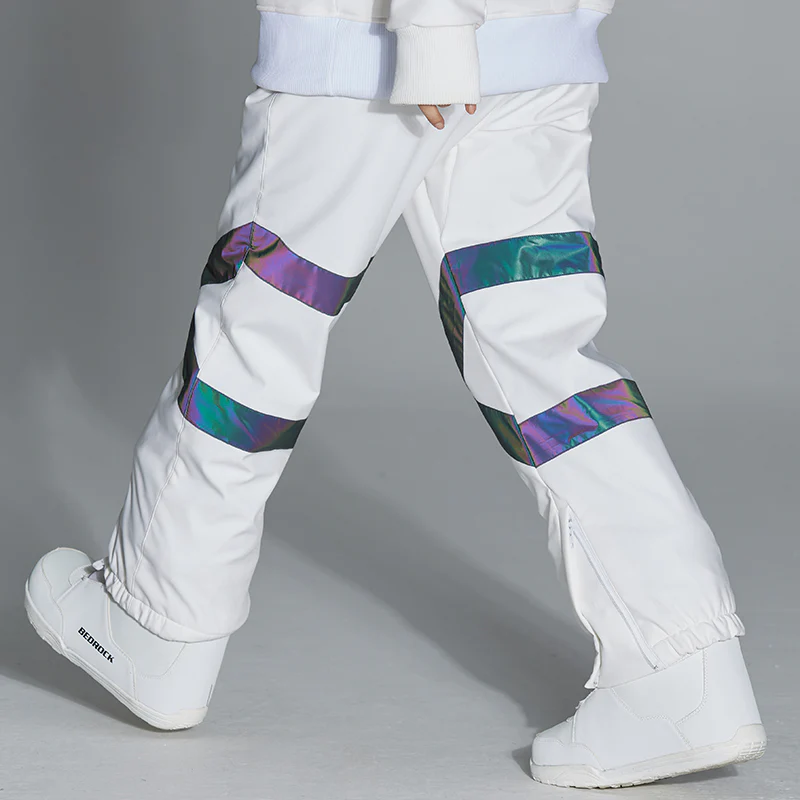 Women's Unisex Arctic Queen Glimmer Neon Light Cross X Snow Pants - Image 5