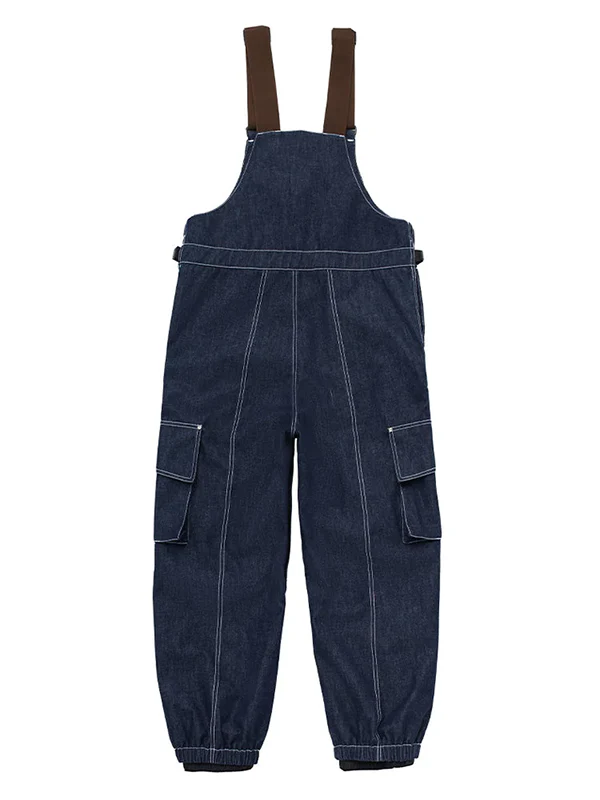 Women's Vector Dusk Denim Cargo Snow Bibs Pants - Image 5