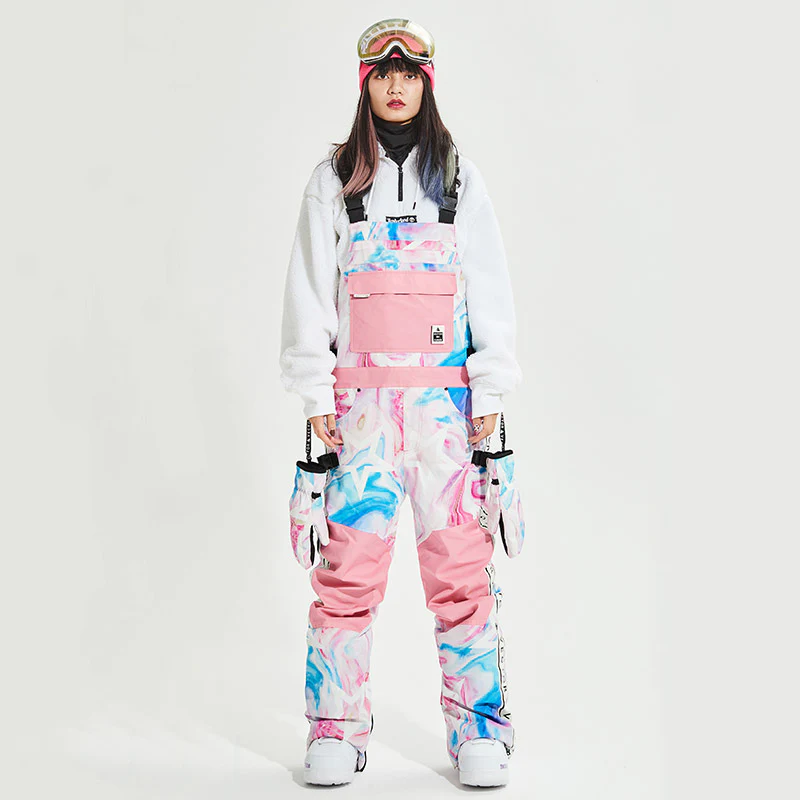 Women's Vector Mountain Queen Insulated Overalls Bib Snow Pants - Image 12