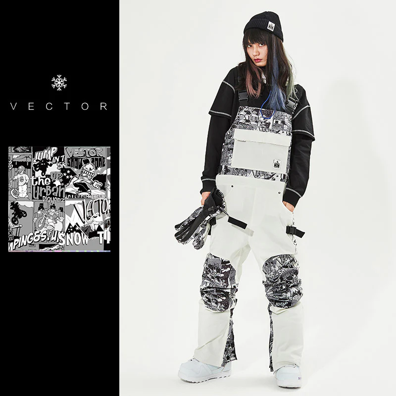 Women's Vector Mountain Queen Insulated Overalls Bib Snow Pants - Image 5