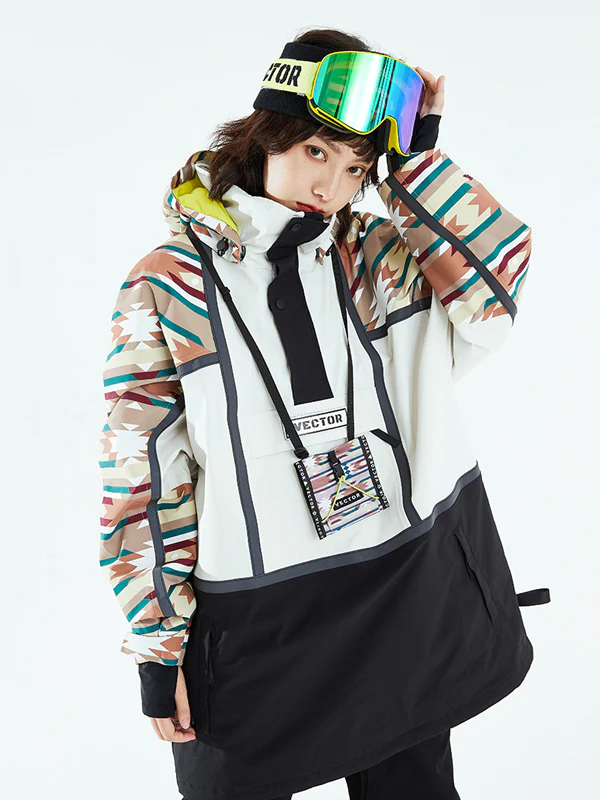 Women's Vector Unisex Reflective Colorful Winter Anorak Snow Jacket - Image 5