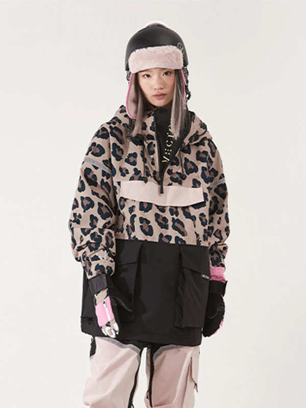 Women's Vector Unisex Reflective Colorful Winter Anorak Snowboard Jacket - Image 3