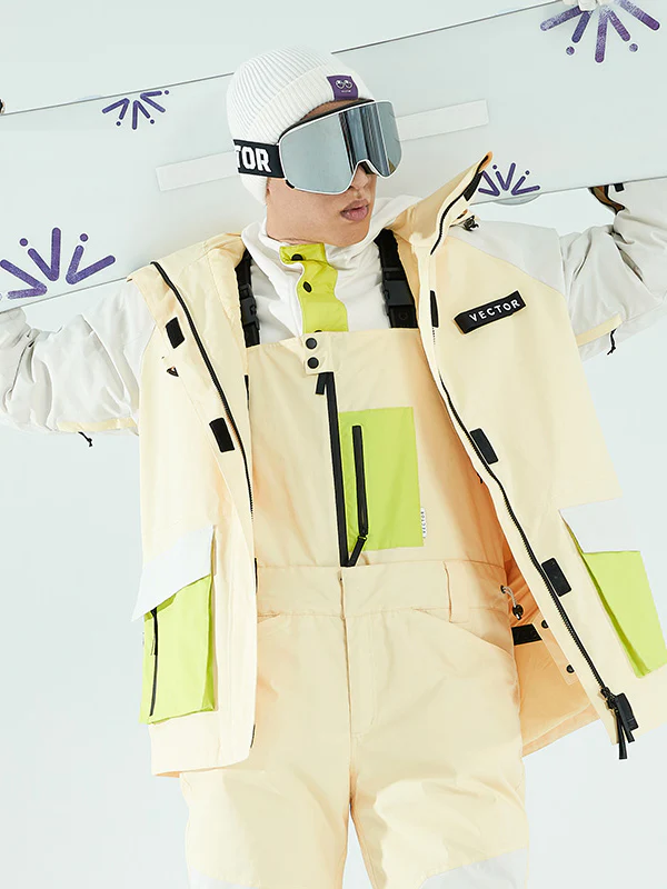 Women's Vector Winter Invitation Reflective Colorblock Snow Jacket - Image 4