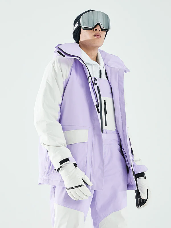 Women's Vector Winter Invitation Reflective Colorblock Snow Jacket - Image 6