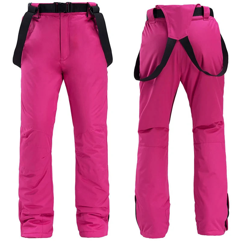 Women's Waterproof Winter Skye Outdoor Snow Pants Ski Bibs - Image 5
