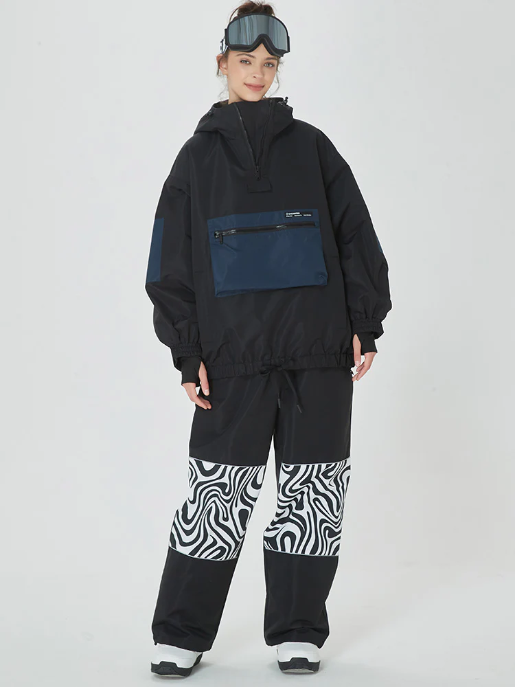 Women's Winter Baggy Snowboard Suit Prime Bomber Snow Jacket & Pants - Image 5