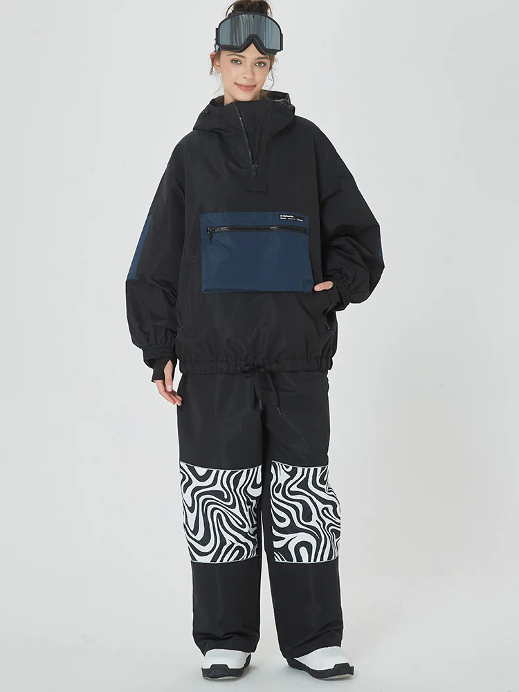 Women's Winter Baggy Snowboard Suit Prime Bomber Snow Jacket & Pants - Image 6