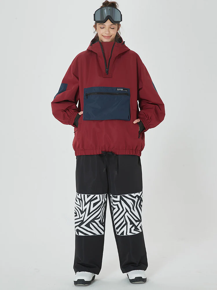 Women's Winter Baggy Snowboard Suit Prime Bomber Snow Jacket & Pants - Image 9