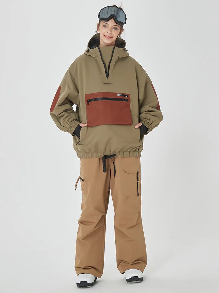 Women's Winter Bomber Snow Suit Prime Baggy Snowboard Jacket & Pants - Image 5