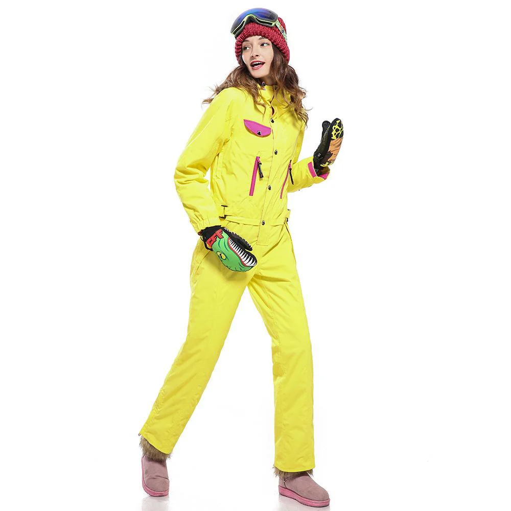 Women's Winter Fashion One Piece Ski Jumpsuit Winter Snowsuits - Image 6