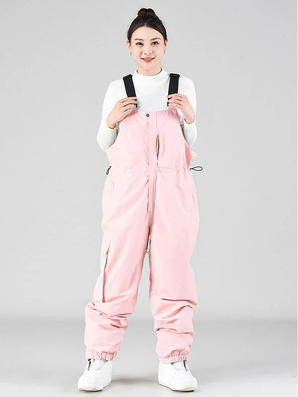 Women's Winter Slope Shredding Snowboard Pants Bibs - Image 3