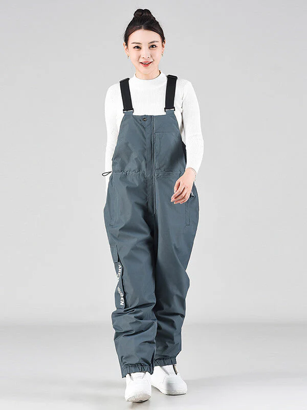Women's Winter Slope Shredding Snowboard Pants Bibs - Image 8